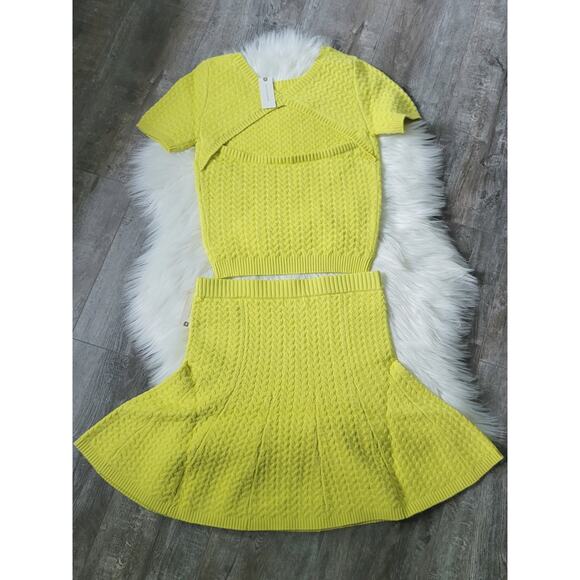 NEW Anthropologie Maeve Colorblocked Knit Skirt Set - Medium - Picture 4 of 8